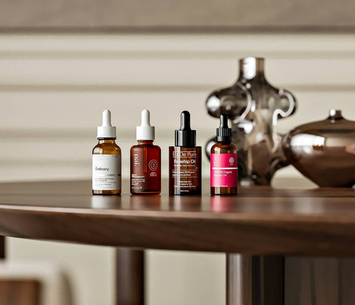 Woman applying clean beauty skincare usa products in natural morning light